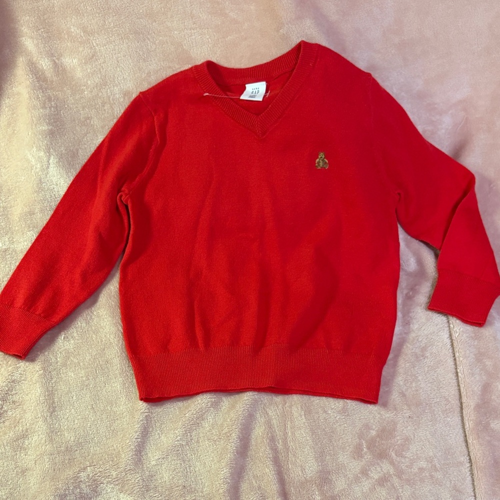 GAP Kids Red Lightweight Sweater never worn